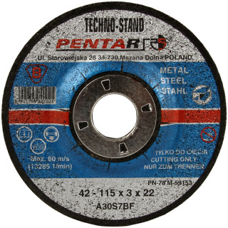 Tarcza do metalu wypukła 115x3,2 - nr kat. TUMW-11532-U